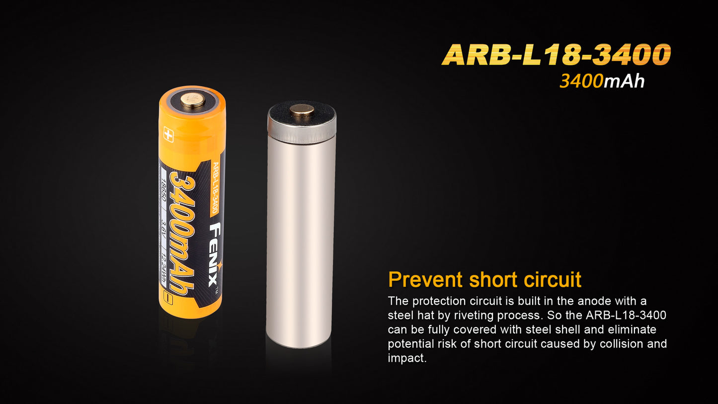 Fenix ARB-L18-3400 (3400mah 18650 Battery)