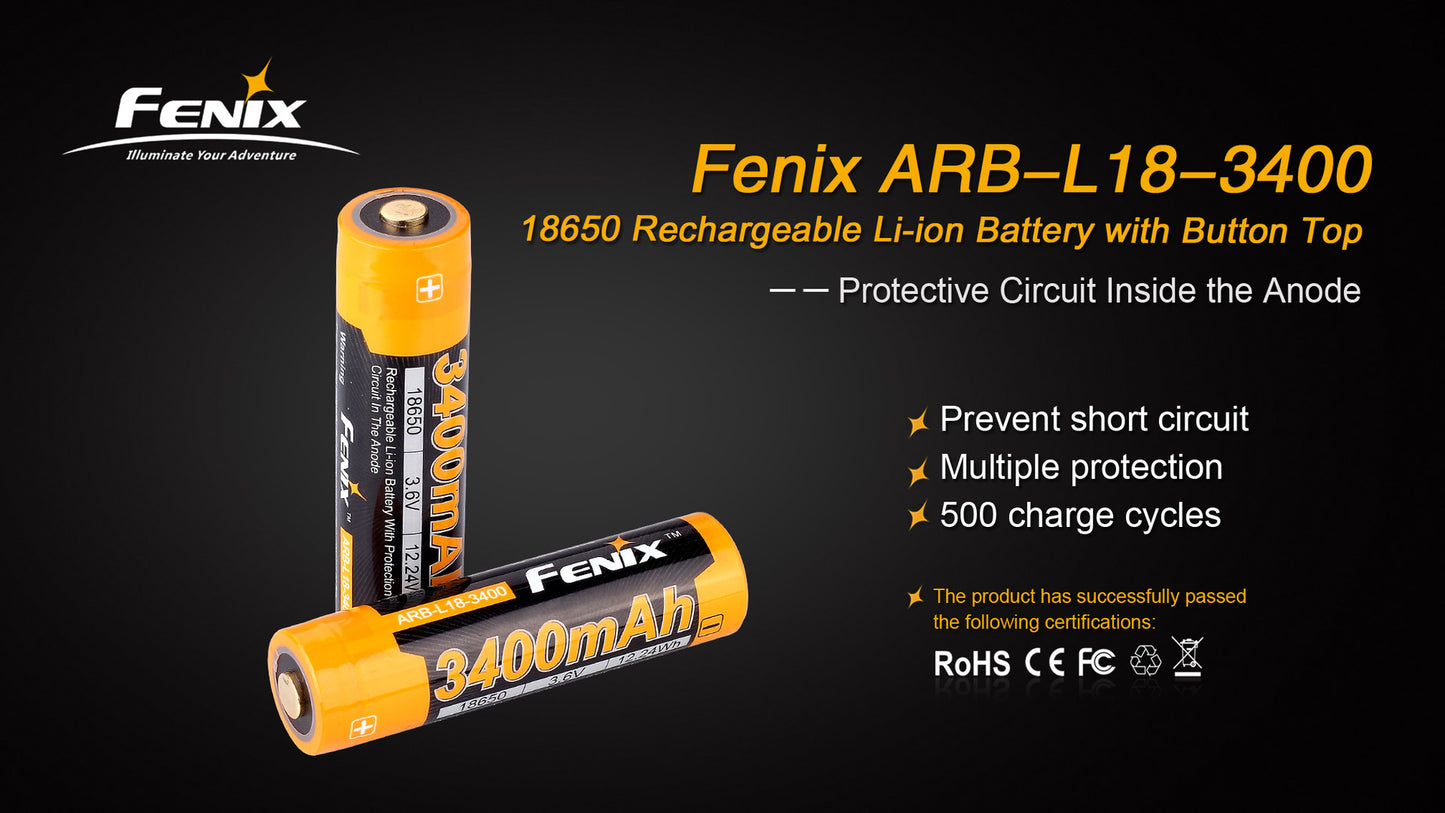 Fenix ARB-L18-3400 (3400mah 18650 Battery)