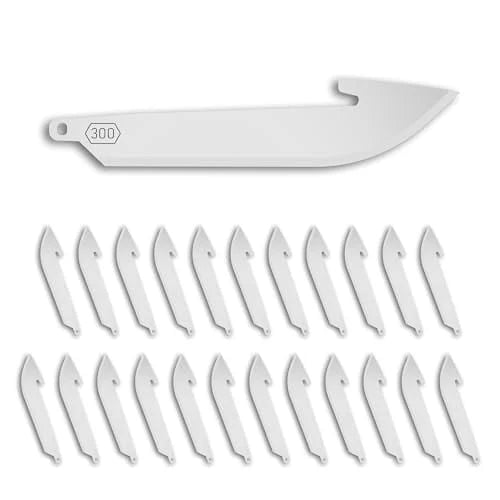 Outdoor Edge 3,5" Drop Point Blades Silver 24pk