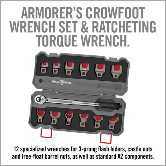 Real Avid Master Kit Ar15 Crowfoot Wrench Set 13pc