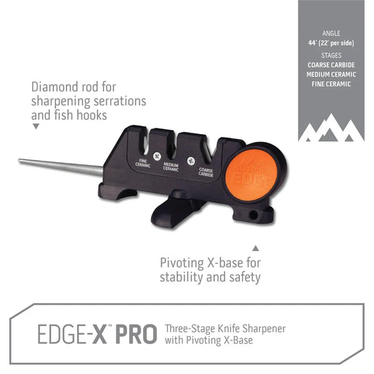 Outdoor Edge Edge-X Pro 3-Stage Knife Sharpener