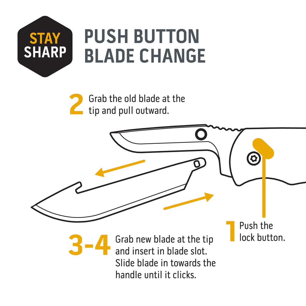 OutDoor Edge 5" Boning / Fillet Blade Silver 6pk