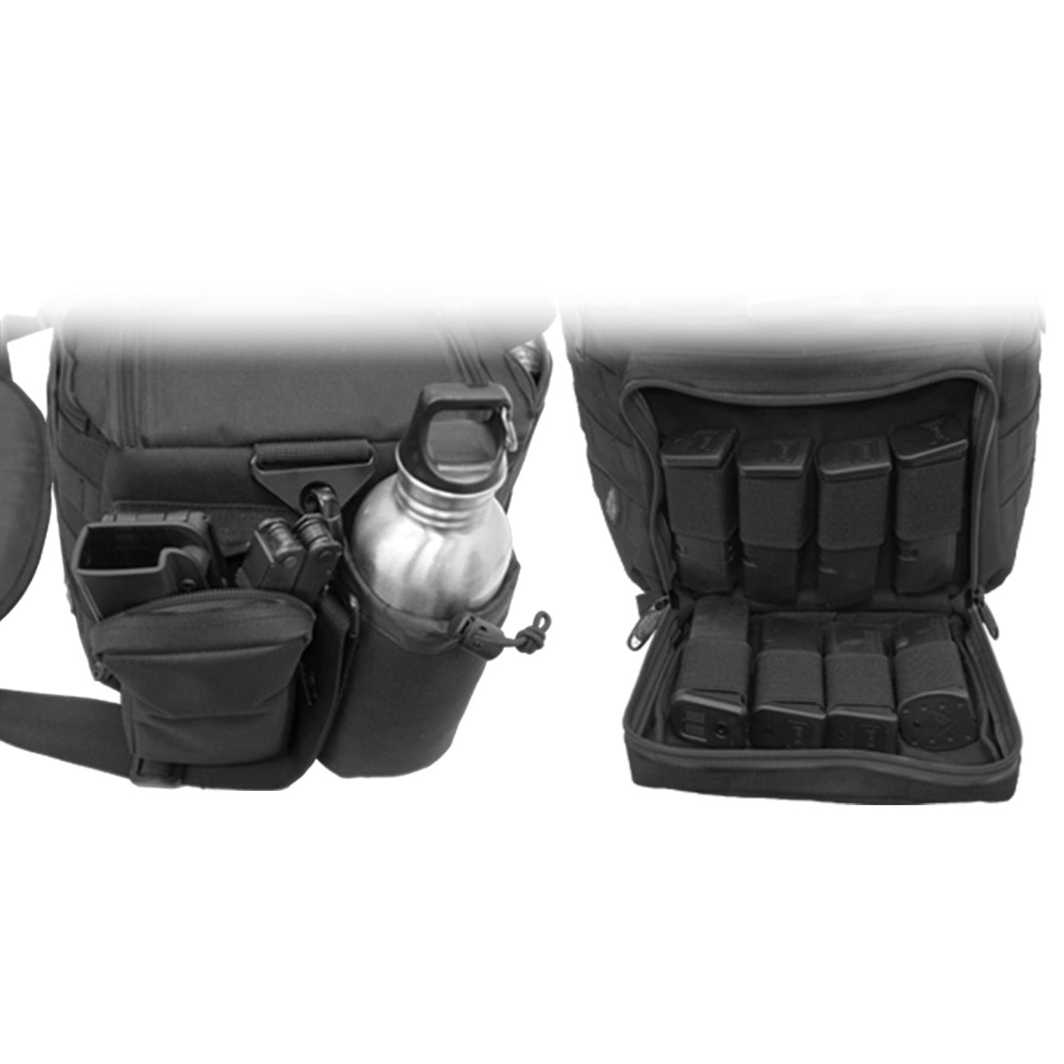 UTG All-in-1 Range Bag, 21"x9"x8", Black