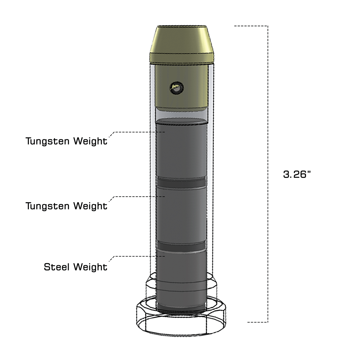 UTG Carbine-length Recoil Buffer, H2