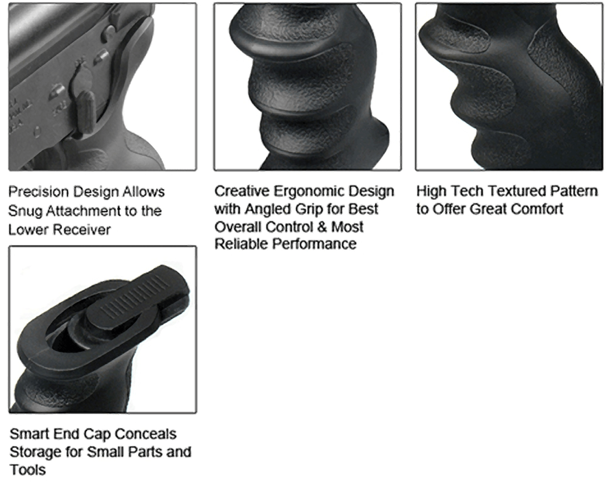 UTG AR15 Combat Sniper Pistol Grip, Black