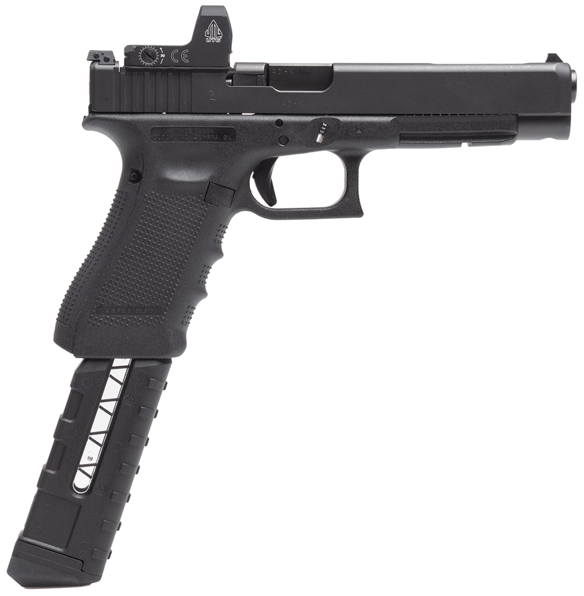UTG® PD933 Polymer Windowed Magazine, for GLOCK®, 33 Round, 9mm