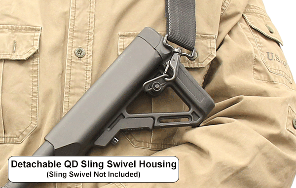 UTG PRO AR15 Ops Ready S1 Mil-spec Stock Only, Black