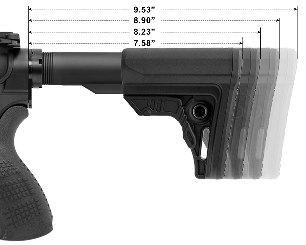 UTG PRO AR15 Ops Ready S4 Mil-spec Stock Only (Black)