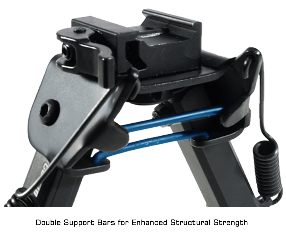 UTG Super Duty QD Bipod, 6"- 8.5" Center Height, Picatinny