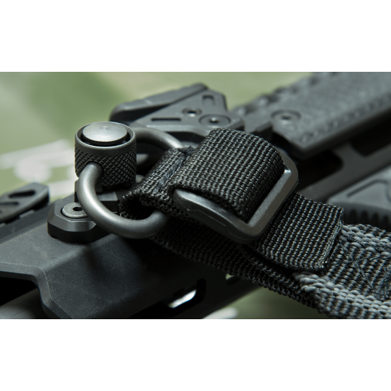 UTG Heavy Duty Push Button QD Sling Swivel 1.4'' Loop