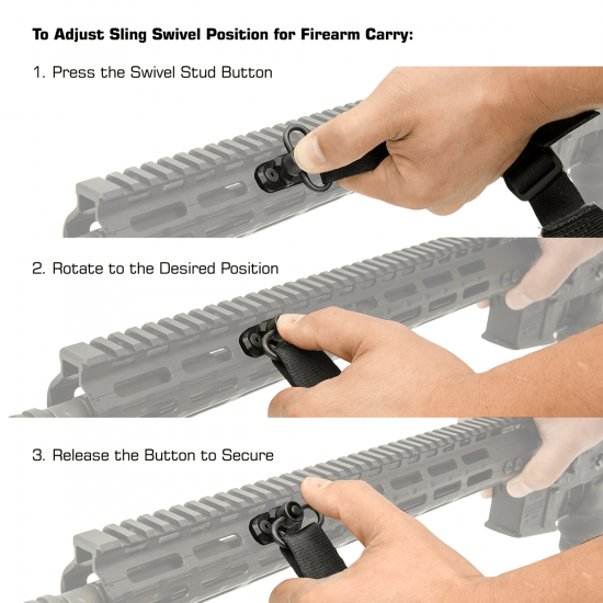 UTG PRO M-LOK Standard QD Sling Swivel Adapter