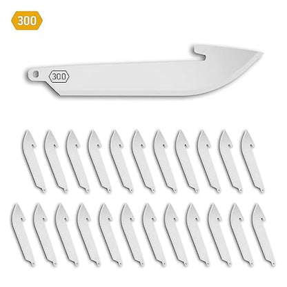 Outdoor Edge  3,5" Drop Point Blades Silver 24pk