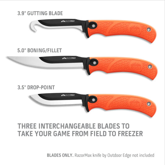 Outdoor Edge Razor Safe Combo Blade Set Silver 6pk