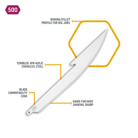 OutDoor Edge  5"  Boning / Fillet Blade Silver 6pk
