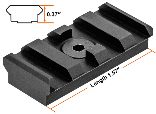 UTG PRO M-LOK® Rail Section, 4-slot