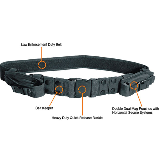 UTG Law Enforcement and Security Duty Belt, Black