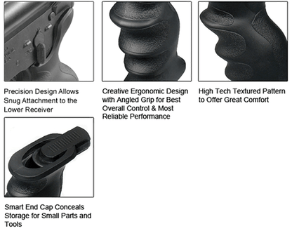 UTG AR15 Combat Sniper Pistol Grip, Black