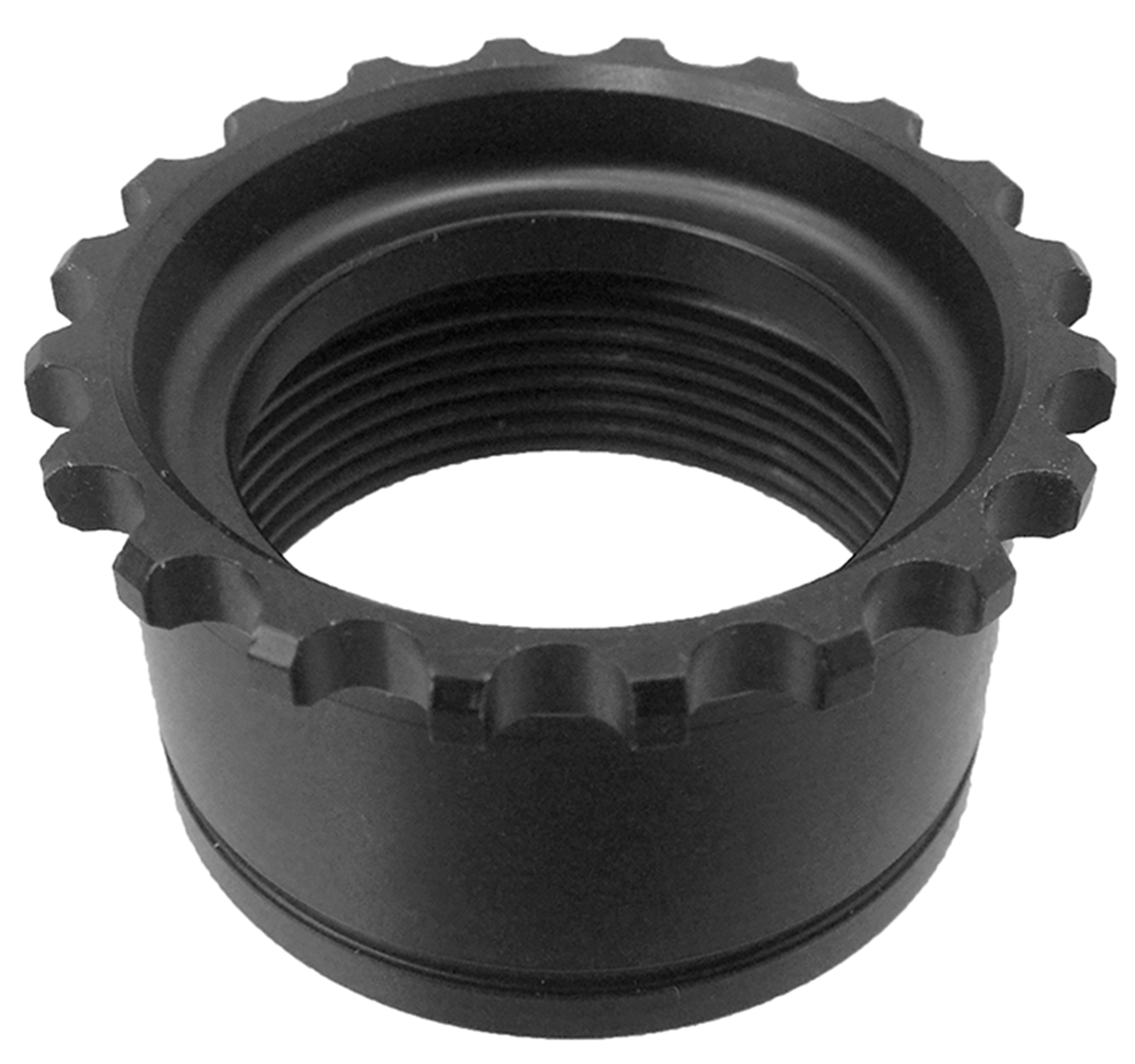 UTG Standard AR15 Steel Barrel Nut - Black