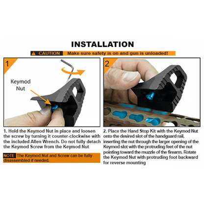 UTG Super Slim Keymod Hand Stop
